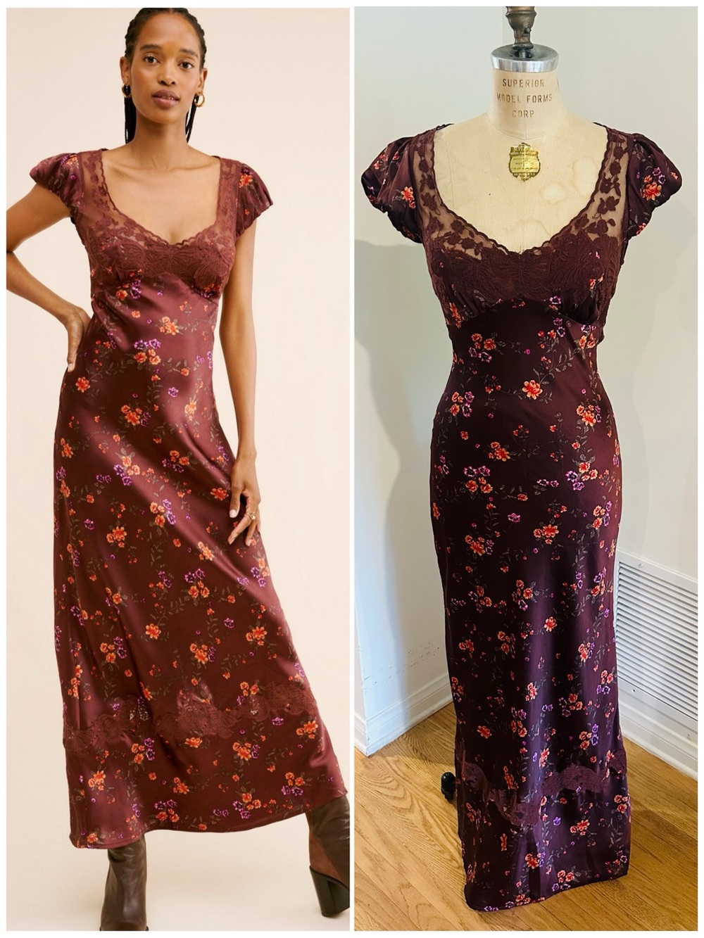 FREE PEOPLE Butterfly Babe Maxi Dress Size Med, Gorgeous!